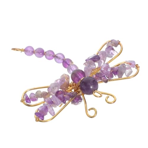 Holibanna Elegante Gläserne Libellenbrosche Handgefertigt mit Funkelnden Steinen Leichter Legierungs-anstecker Vielseitig für Kleidung Schals Kleider und Strickjacken Damen Schmuckaccessoire von Holibanna