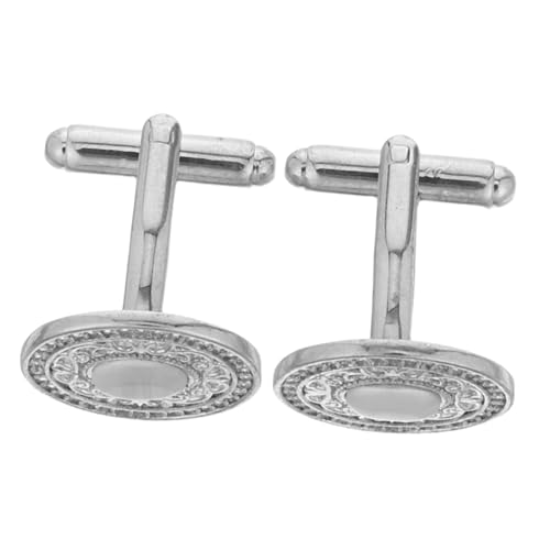 Holibanna Elegante Kupfer Manschettenknöpfe für Herren Runde Form mit Kristallakzenten Langlebig und Komfortabel Geeignet für Hochzeiten Business und Formelle Anlässe von Holibanna