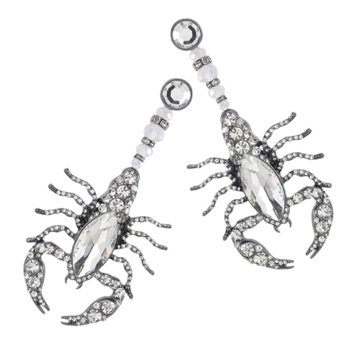 Holibanna Elegante Tropfenohrringe Damen mit Funkelnden Strasssteinen Leichter Gothic Schmuck Auffällige Reptilien Ohrringe für Alltag und Fest Geschenk für Frauen und Mädchen von Holibanna