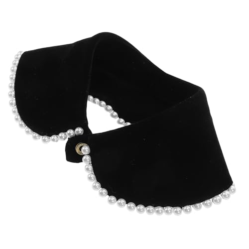 Holibanna Mode Abnehmbarer Kragen Aus Flockstoff Mit Künstlichen Perlen Dekoratives Hemd-accessoire Für Damen Für Kleider Pullover Und Jacken Elegant Für Besondere Anlässe von Holibanna