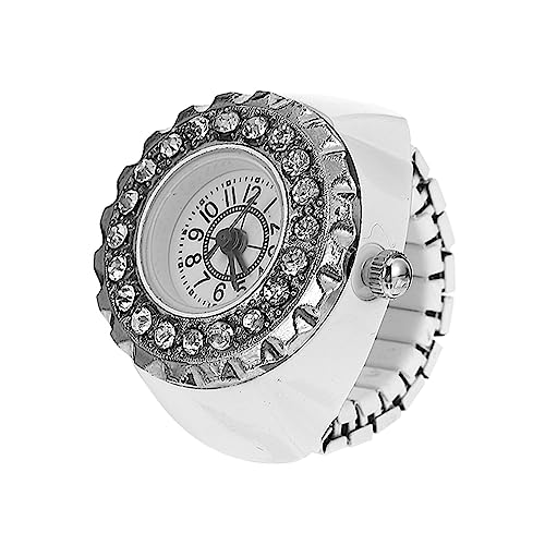 Holibanna Elektronische Damen Ringuhr Mit Diamantoptik Finger Schmuckuhr Für Zeitablesen Dekorative Elektronische Uhr Als Fingerring von Holibanna