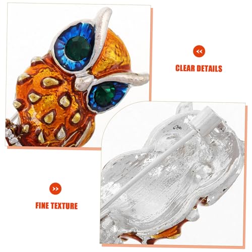 Holibanna Eule Brosche Handgefertigt Tier Anstecknadel Schmucknadel für Anzug Mantel Schal Damen Herren Modeaccessoire für Besondere Anlässe von Holibanna