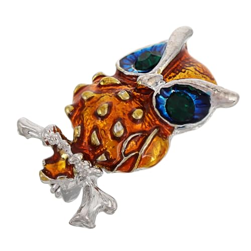 Holibanna Eulenbrosche Einzigartiger Tier Anstecker für Kleidung und Taschen Handgefertigter Schmuck für Männer und Frauen Kreatives Accessoire als für Freunde von Holibanna