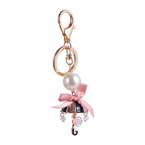Holibanna 1stück Eleganter Schirm Schlüsselanhänger Damen Schlüsselring Mit Schleifen Dekoration Vielseitiger Bag Charm Für Frauen Und Mädchen Für Besondere Anlässe von Holibanna