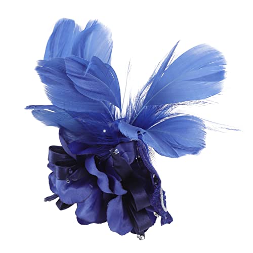 Holibanna Blumen-haarspange Brosche Für Frauen Hochzeits-corsage Und Vintage-haaraccessoire Marineblaue Kopfdekoration Für Besondere Anlässe Und Tägliche Outfits von Holibanna