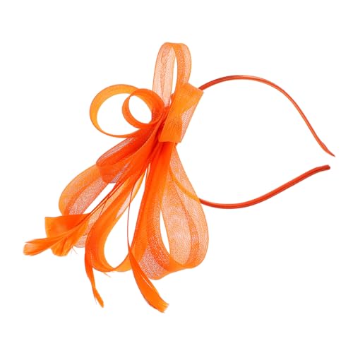 Holibanna Fascinator Hüte Für Damen Mit Kunstfeder Verzierung Tea Party Kopfbedeckung Vintage Stirnband Für Damen Zu Formalen Anlässen von Holibanna