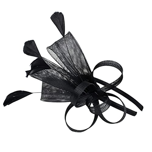 Holibanna Fascinator Stirnband Für Damen Federhut Modischer Haar-accessoire Für Teeparty Hochzeit Bankett Cocktails von Holibanna