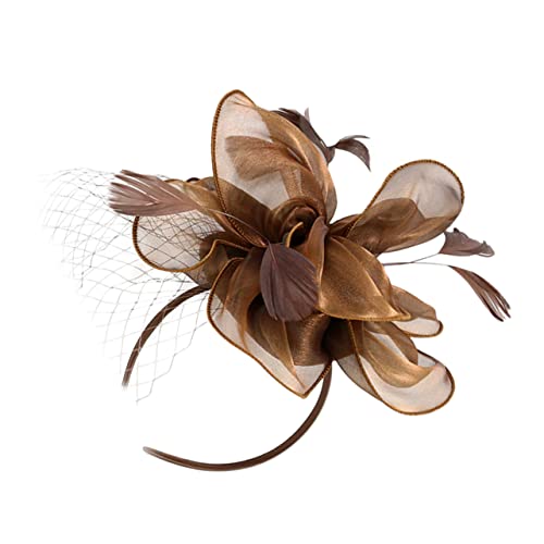 Holibanna Fascinator-hut Blumen-stirnband Für Damen Teeparty-hut Haarspangen Hochzeits- Und Party-accessoire Für Frauen von Holibanna