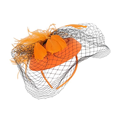 Holibanna Fascinator-hut Mit Netz-stirnband Für Damen Retro-federschleier-design Elegant Für Teeparty-anlässe von Holibanna