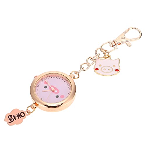 Holibanna Taschenuhr für Krankenschwestern Schlüsselanhänger Uhr Edle Quarz Taschenuhr Ausgewählten Materialien Vintage Design Praktisch für Prüfungen von Holibanna