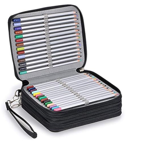 Holibanna Federmäppchen aus Oxford Reißverschluss Wasserabweisend Großer Stauraum für Stifte für Schüler und Künstler Praktisches Federmäppchen für Schule und Malerei von Holibanna
