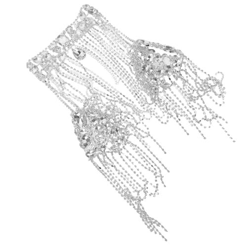 Holibanna Festivals Abend Für Frauen Schmuck Feiern Kette Anlässe Hochzeiten Strass Schulter Abschlussbälle Partys Damen Quasten Formale Quasten Halskette Aus Funkelnden Körper Speziell von Holibanna