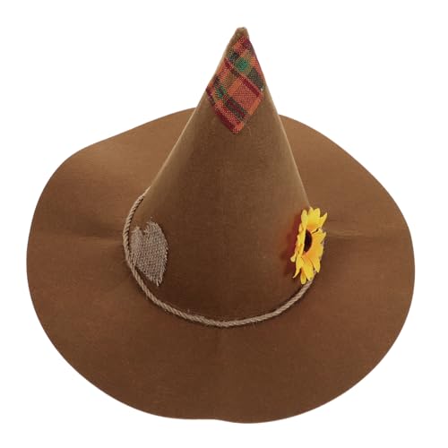 Holibanna Dekorative Halloween-witch-hat Aus Filz Mit Sonnenblume Für Frauen Vielseitiger Cosplay-hut Für Halloween-feiern Karnevals-events Und Fotoshootings von Holibanna