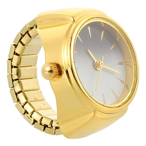 Holibanna Fingeruhr Ringuhr mit Retro Design Kleine Analoge Damenuhr für Damen Dekorative Vintage Uhr als Schmuck Praktischer Zeitmesser und Elegantes Accessoire von Holibanna