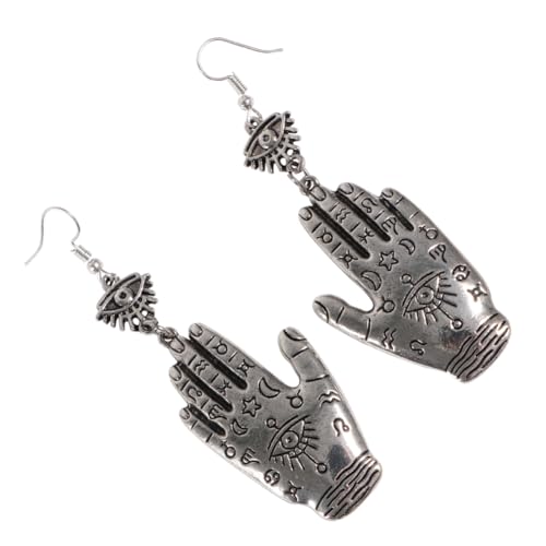 Holibanna Frau Ohrring ohrringe sauf tshirt gemüseausstecher wischtelgeschenk earloop geburtstags geschke earrings palm Ohrschmuck Mode Ohr baumeln Frauen Ohrhänger Frau Ohrentropfen Silver von Holibanna