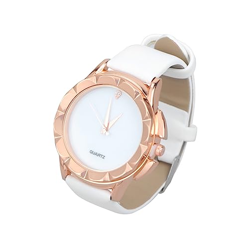 Holibanna Damenuhren für Damen Elegante Uhren Mode-Quarzuhr Elegante damenuhren Quartz Uhr Frauen Uhren Frauen quarzuhr Stern gleichen Stil Anschauen schmücken Quarzuhren Fräulein Weiß von Holibanna