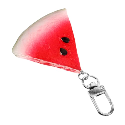 Holibanna Fruchtiger Wassermelonen Schlüsselanhänger Bag Decor Anhänger Charm aus Hochwertigem für Damen Taschen und Schlüssel mit Detailreicher Verarbeitung von Holibanna