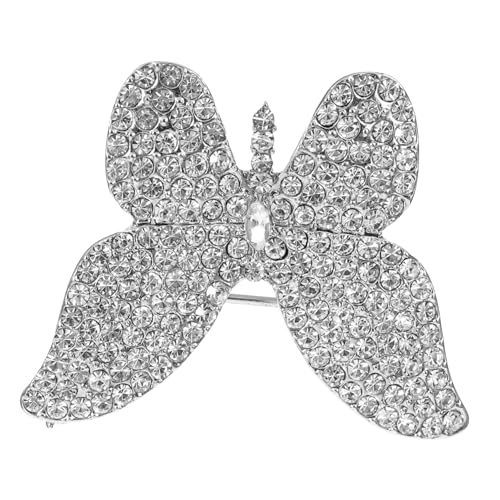 Holibanna Funkelnde Anstecknadel Strass für Hochzeiten Cardigans Hüte und Schals Zeitloses Accessoire für Damen Silber von Holibanna