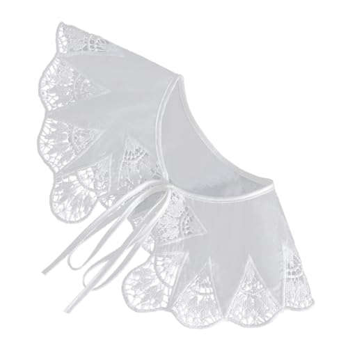 Holibanna Abnehmbare Spitze Fake Collar Für Damen Eleganter Blusenkragen Multifunktionale Chiffon Dekoration Für Büro Und Freizeit Praktischer Und Bequemer Einsatz Für Sommeroutfits von Holibanna
