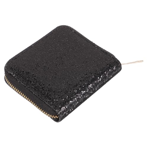 Holibanna Geldbeutel Damen Reissverschluss Mit Glitzer-Muster Aufbewahrungstasche Für Münzen Bargeld Kreditkarten Schlüssel Kleiner Geldbörse Zum Einkaufen Arbeiten Ausgehen von Holibanna