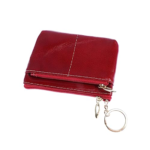 Holibanna Ledergeldbörse Für Damen Vintage-Stil Münzgeldbörse Mit Reißverschluss Damen-kreditkartenetui Praktisch Für Alltag Schule Arbeit von Holibanna