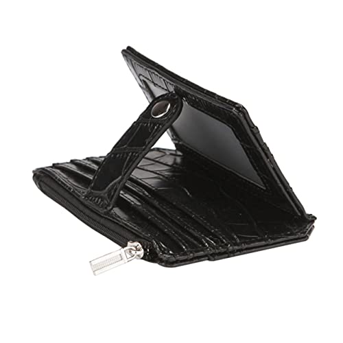 Holibanna Kreativer Kartenhalter Geldbörse Aus Pu-Leder Multifunktionale Kleine Geldbörse Für Männer Mit Reißverschluss Für Münzen Und Kartenaufbewahrung Langlebig Und Praktisch von Holibanna