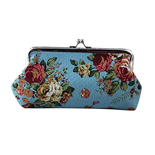 Holibanna Kartenetuis Damen Geldbörsen Damenhandtaschen Geldbörsen Für Damen Vintage-geldbörse Schmuckbeutel Aus Segeltuch Mini-münzgeldbörse Münzbeutel Brieftasche Große Rose Fräulein Lang von Holibanna