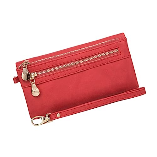 Holibanna Geldbörsen Vintage-Geldbörse Brieftasche für Frauen Leder Geldbörse Frauen Geldbörse Münzfach Clutch Bag Telefonhalter Münztasche uhrenarmbänder Jahrgang Handtasche Fräulein von Holibanna