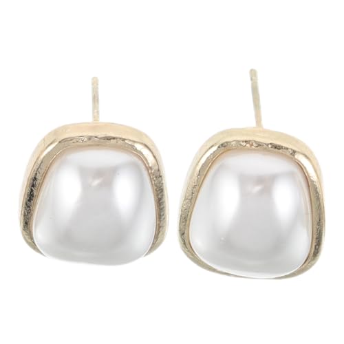 Holibanna Perlen-ohrringe Für Damen Geometrische Ohrstecker Eleganter Hochzeitsschmuck Modische Kunstperlen-ohrringe Süße Ohrstecker Für Alltag von Holibanna