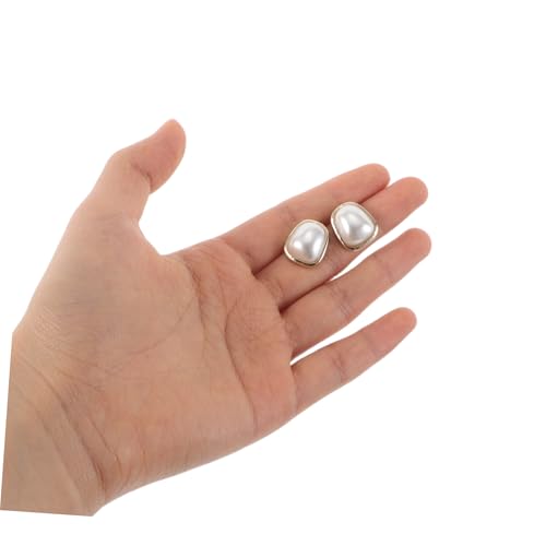 Holibanna Perlen Ohrstecker Geometrisch Für Damen Französischer Stil Leicht Für Hochzeiten Partys Und Alltag Tragbar von Holibanna