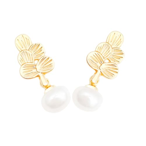 Holibanna Geometrische Perlenohrringe Damen Ohrstecker mit Künstlicher Perle Modische Leichte Schmuck für Alltag Party Hochzeit Geschenk von Holibanna