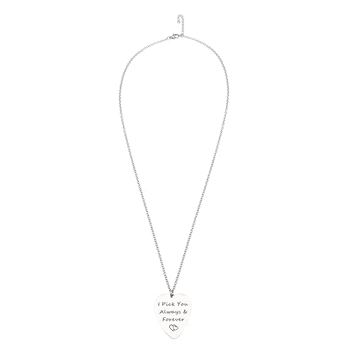 Holibanna Gitarren Pick Halskette mit Glattem Anhänger Langlebiger Gitarrenplektrum Schmuck für Musiker und Gitarrenliebhaber Vielseitig für Gitarre Bass und Ukulele Geeignet von Holibanna