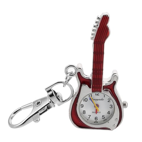 Holibanna Gitarren-Uhren Schlüsselanhänger Kinderuhr Im Gitarren-Design Süß Und Als Taschenuhr Und Stylisches Accessoire Für Jungen Und Mädchen von Holibanna