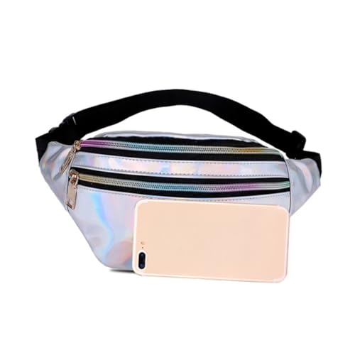 Holibanna Glänzender Kulturbeutel Multi Vermissen Taille Funkelnd Brust Tragen Gürtel Unisex Bauchtasche Fitnessstudio Reflektierend Klein Modern Kreuzen Taschen Fanny von Holibanna