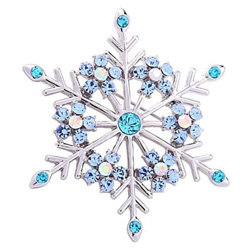 Holibanna Weihnachts Schneeflocken Brosche Pin Mit Kristallen Anstecknadel Für Damen Als Modeaccessoire Für Festliche Anlässe von Holibanna