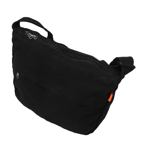 Holibanna Große Canvas Crossbody Schultertasche Damen und Herren Wasserabweisende Hobo Tasche Japanischer Stil Multifunktionale Umhängetasche mit Waschbarem für Alltag Arbeit und Reise von Holibanna