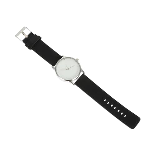 Holibanna Große Damen und Herren Armbanduhr Minimalistisches Design mit Strapazierfähigem Lederarmband für Alltag Schule Partys und Dates von Holibanna