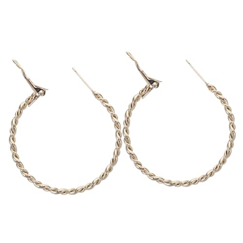 Holibanna Große Goldene Gedrehte Creolen Damen-ohrschmuck Aus Mit Großem Kreisdesign Statement-ohrringe Für Frauen Und Mädchen Holibanna Große Goldene Gedrehte Creolen Damen-ohrschmuck Aus Mit Großem Kreisdesign Statement-ohrringe Für Frauen Und Mädchen von Holibanna