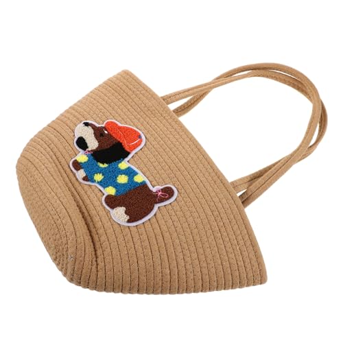 Holibanna Strandtasche Für Damen Aus Baumwollseil Große Tragetasche Für Urlaub Und Alltag Lässige Handtasche Mit Schulterriemen von Holibanna