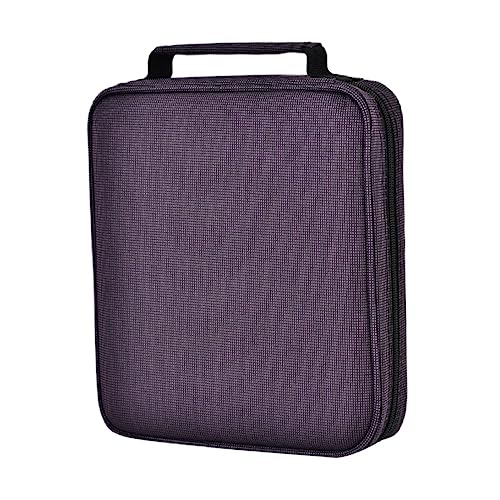 Holibanna Großes Farben Buntstifte Mäppchen mit Reißverschluss und Griff Multifunktionale Federtasche für Schüler und Künstler Praktisches Stiftesortieretui mit Stabilem Innenfach von Holibanna