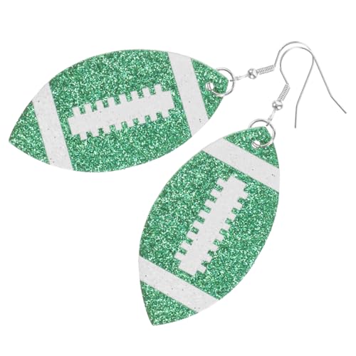 Holibanna Grüne Pailletten Ohrringe Dangle Sportliche Ohrhänger Frauen Fußball Schmuck Alltag Komfortabel von Holibanna