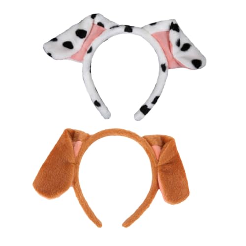 Holibanna 2stücke Teiliges Kostüm-stirnband Mit Hunderohr-design Für Cartoon-haarreif Für Partys Und Festlichkeiten Strapazierfähig Komfortabel Und Niedlich Für Cosplay Und von Holibanna