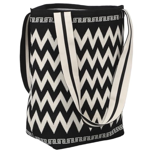 Holibanna Häkeltasche: Gestrickte Beuteltasche mit großem Fassungsvermögen für Damen und Mädchen, Schultertasche, vielseitig und leicht, für Sommer, Strand, Urlaub, Reisen und Arbeit von Holibanna