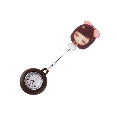 Holibanna Krankenschwesteruhr Teleskop-medizinische Uhr Hängende Taschenuhr Tragbare Uhr Pflege Zubehör Zahlen Genaue Zeitmessung von Holibanna