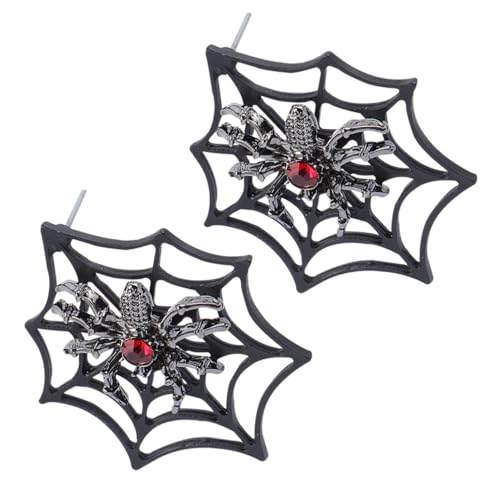 Holibanna Halloween Ohrstecker Spinnennetz Design Kreative Tier Ohrschmuck Damen und Herren Festlicher Schmuck für Halloween Party von Holibanna