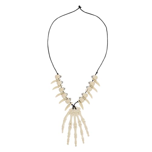 Holibanna Halloween Resin Knochen Anhänger Halskette mit Schädel Retro Stil Einzigartiges Design Sicherer Kunstharz Halloween Accessoire für Damen Perfektes Cosplay Schmuckstück Holibanna Halloween Resin Knochen Anhänger Halskette mit Schädel Retro Stil Einzigartiges Design Sicherer Kunstharz Halloween Accessoire für Damen Perfektes Cosplay Schmuckstück von Holibanna
