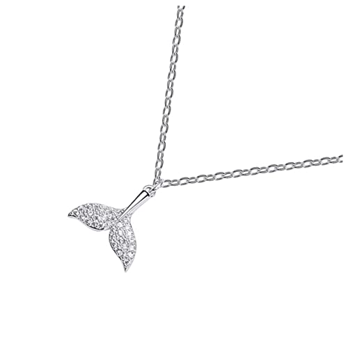 Holibanna Halskette Silberne Halskette für Frauen Clavicle Kette für Geburtstage Hochzeiten und Besondere Anlässe von Holibanna