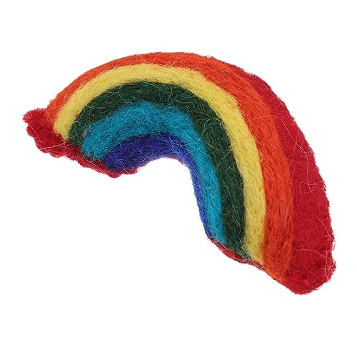 Holibanna Handgefertigte Brosche Regenbogen Form Modischer Brustpin Dekorativ Bunte Anstecknadel für Kleidung Stilvoller Schmuck für Damen und Herren Perfektes für Freunde von Holibanna