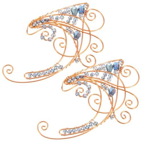 Holibanna Handgefertigte Ohrmanschetten für Frauen und Mädchen Elfen design Sichere Ohrklemme ohne Ohrlöcher Langlebiger Schmuck für Festivals Cosplay und Alltagsschmuck von Holibanna