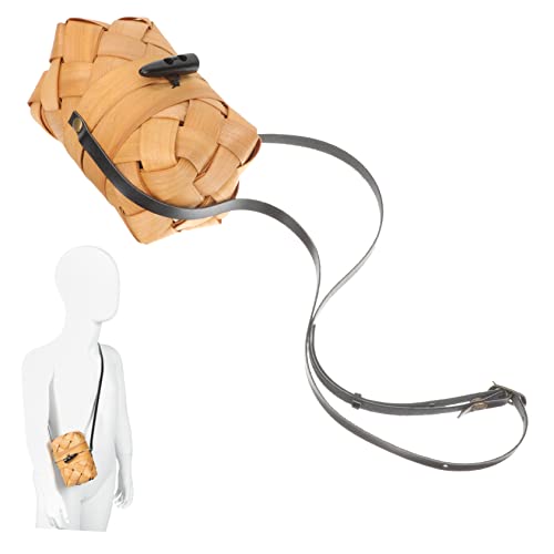 Holibanna Handgefertigte Umhängetasche Holz Robuste Geflochtene Schultertasche für Kleinkinder für Aufbewahrung und Praktisch und Dekorativ für Holibanna Handgefertigte Umhängetasche Holz Robuste Geflochtene Schultertasche für Kleinkinder für Aufbewahrung und Praktisch und Dekorativ für von Holibanna